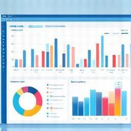 Dashboard com gráficos de análise de dados hoteleiros.