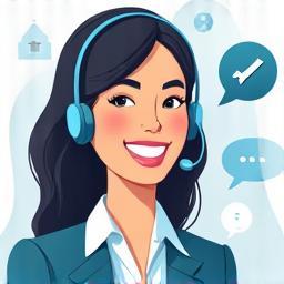 Representação de suporte técnico ao cliente.